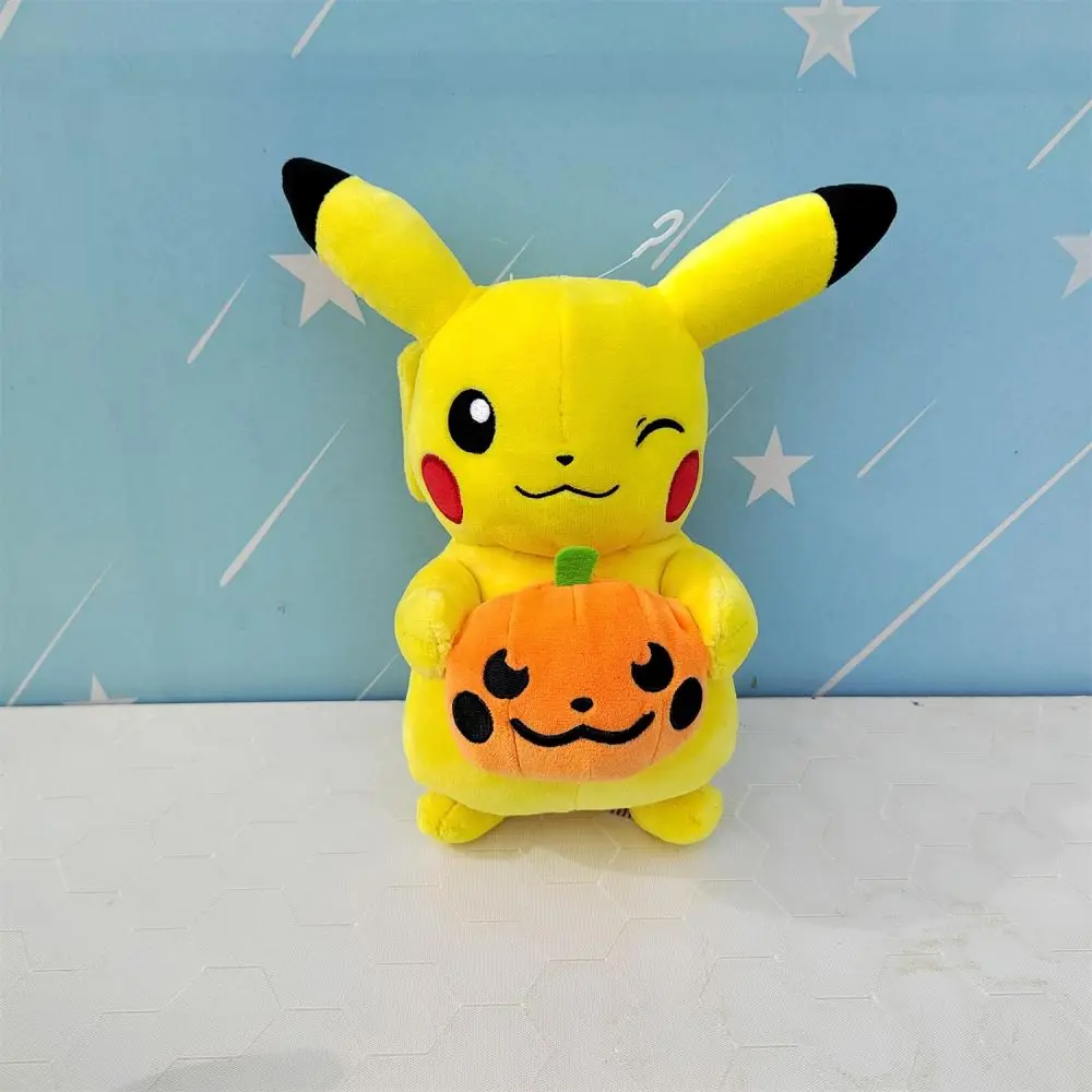 Creative Unisex Kawaii Pikachu Cartoon Cosplay Pumpkin Soft Christmas Halloween Toys Super Soft Plush Stuffed PP Cotton Unisex - Image 6