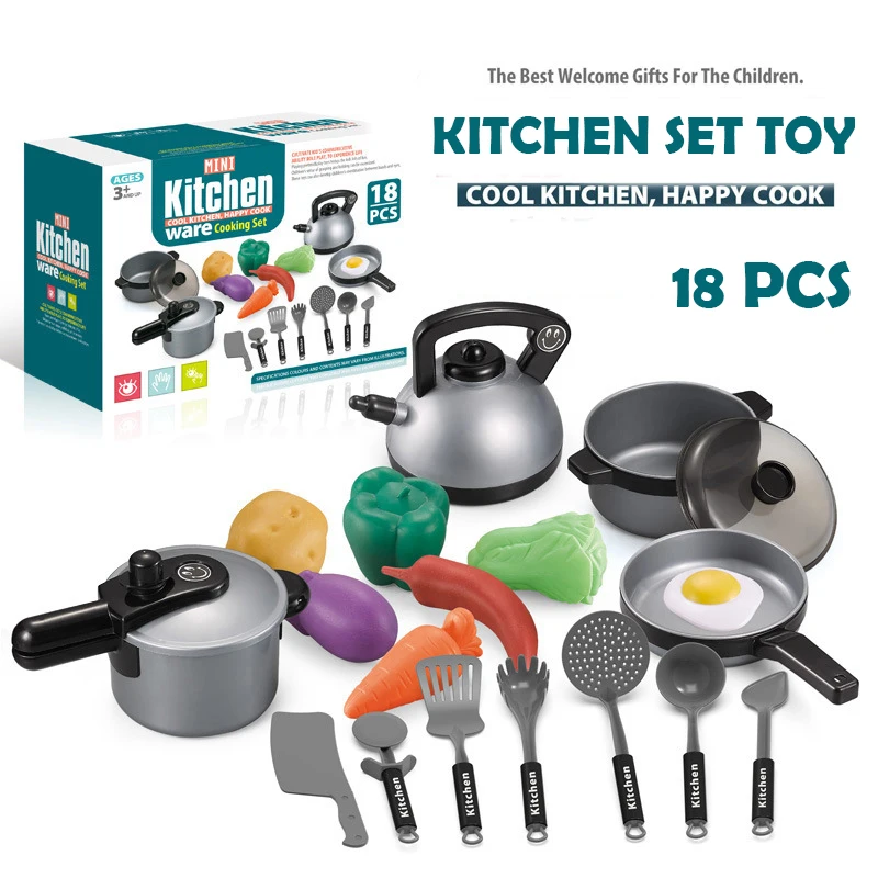 High Quality Pretend Play Funny Ware Cooking Tool Set Toy Education Creative Kitchen Set Baby Toys - Image 3