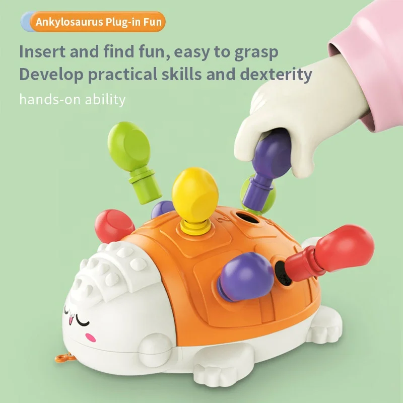 Kids Montessori Toys Puzzle Hedgehog Insert Game Learning Color Number Fine Motor Skill Sensory Toys Early Education Toys - Image 4