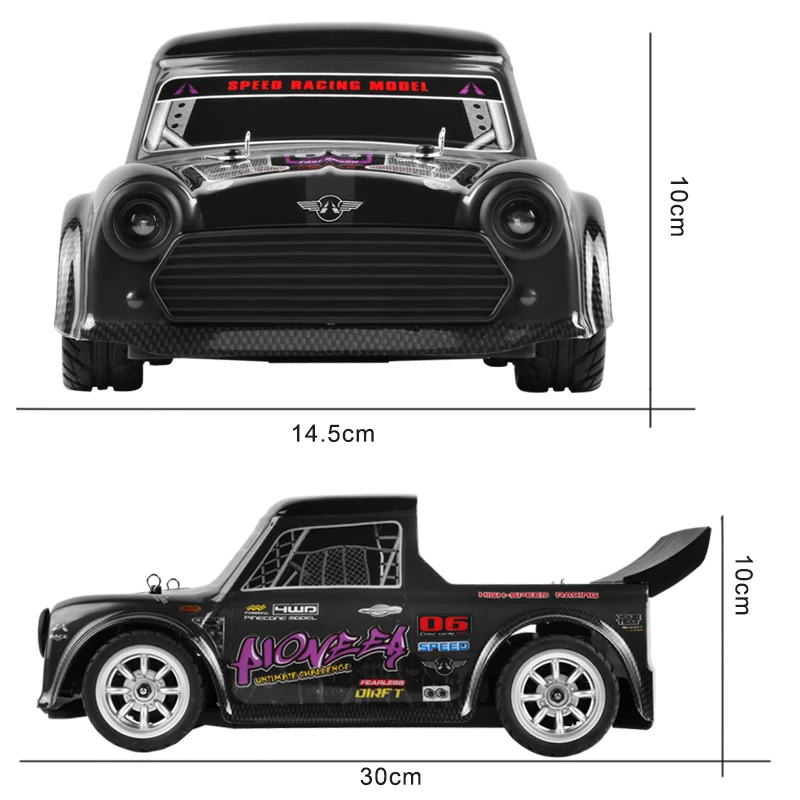 High Quality 1/16 70km/h Scale 4WD Electric High Speed LED Light Remote Control Drift RC Racing Car Toy - Image 3