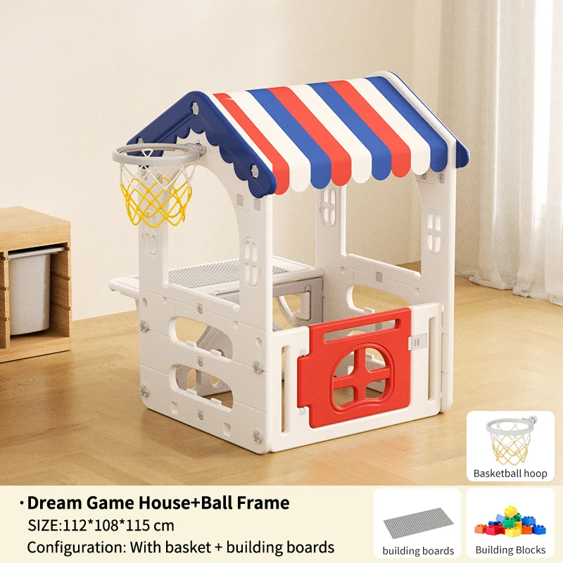 Feelbaby Indoor Playground Equipment White Plastic Toy Set Swings Slide for Kids for Home Garden Shopping Malls Playhouse - Image 9