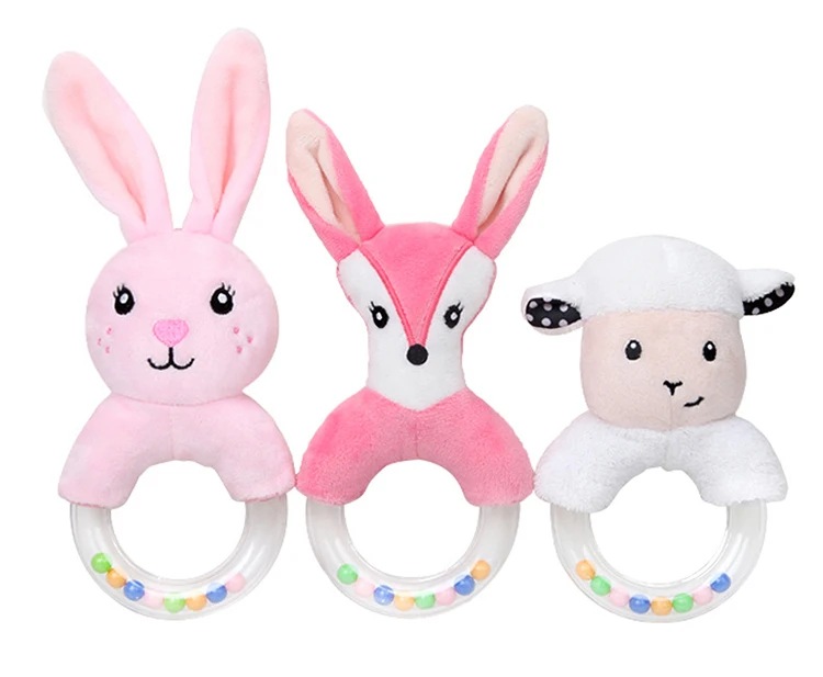 Stuffed Animal Plush Baby Rattle Toys - Image 6