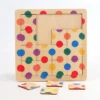 High Quality Pattern Creative Shape Color Cognitive Board Games Building Blocks Children Educational Wooden Puzzle Toys Kids