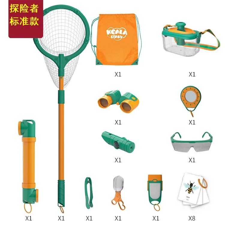 Outdoor Explorer Set Other Educational Toys for Kids 2023 with Bug Catching Magnifying Glass, Butterfly Net,Critter Keeper, Bino - Image 8