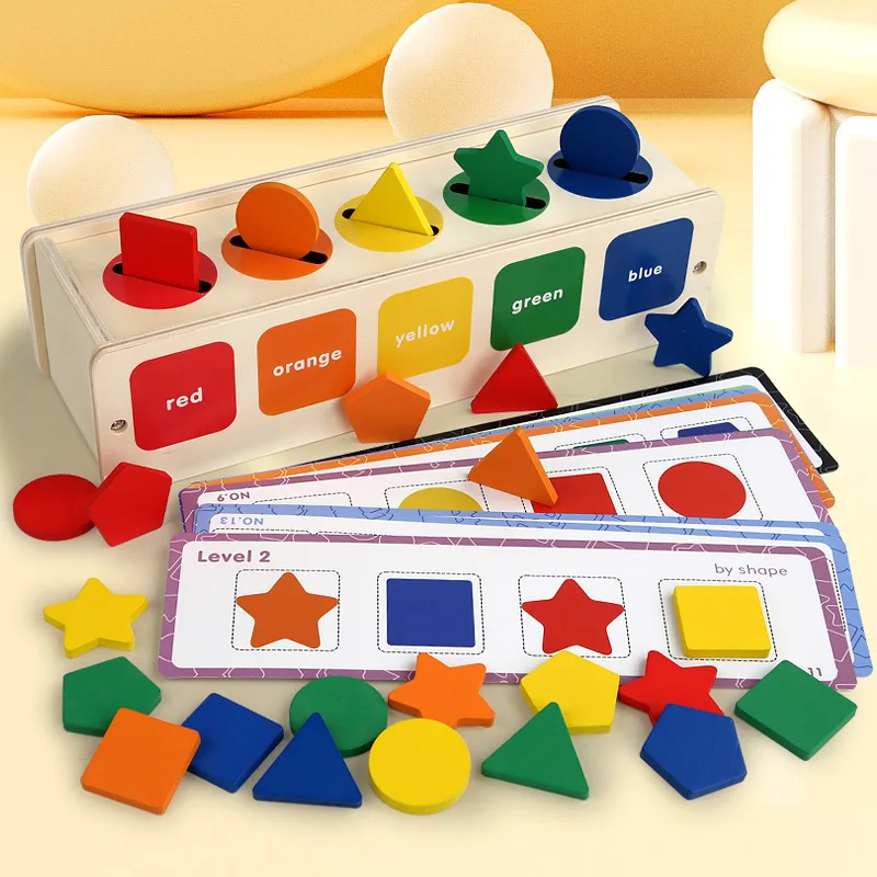 Gameverse Shape Classification Box Color Matching Montessori Kit Educational Materials Children Wooden Toys 2025 Set Age 3+ - Image 7