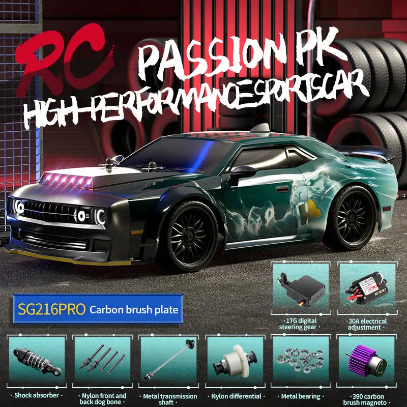 JHD SG216 MAX/ PRO High Speed Racing Rc Car 4WD 70KM/H Brushless Motor Remote Control Drift Racing Cars Toys for Kids Gift - Image 7