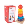 Montessori Toys 11 Layers Puzzle Early Education Wooden Rainbow Tower Stacking Toy Tower Geometric Building Blocks Puzzle Toy