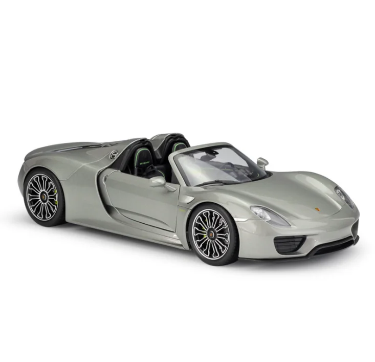 WELLY1: 18 Diecast Model 918 Spyder Roadster Vehicle Simulation Alloy Car Model Collection Decoration - Image 2