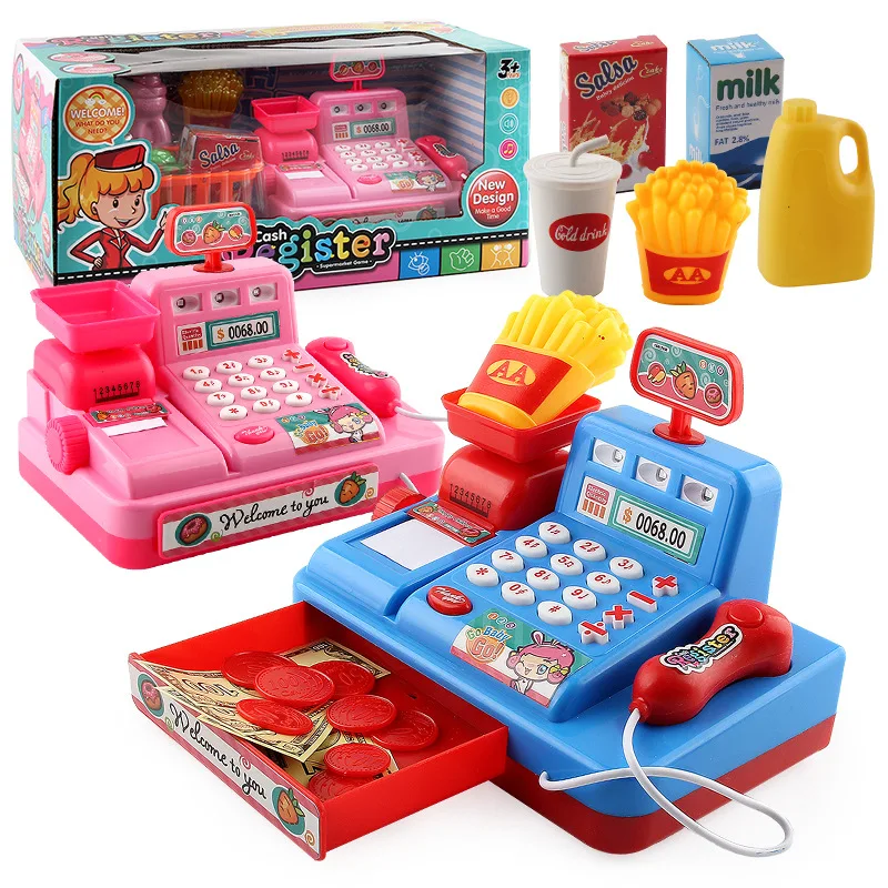 Factory Other Puzzle Simulation Scan Play House Light Music Supermarket Market Cash Register Toy - Image 2