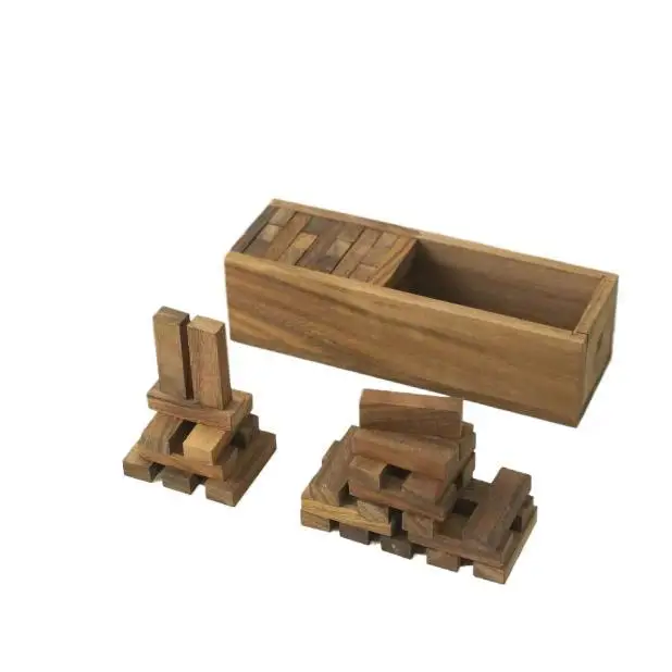 Wooden Building Blocks - Family Games, Table Games, Fun Toy for Parties and Family Gatherings - Image 4