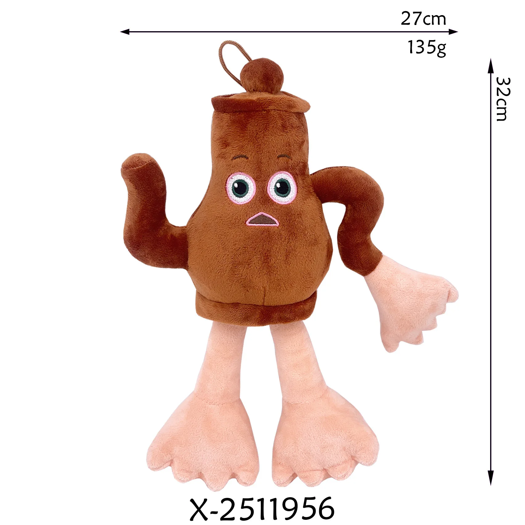 2025 New Italian Brainrot Tung Sahur Plush Shark Toy with PP Cotton Filling | Fun Cute Stress Relief Stuffed Doll - Image 17