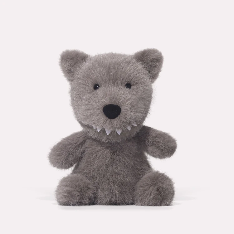 Jooki tiny Wolf Doll Plush Toy - Soft Stuffed Animal for Kids Sits 25 cm Tall Large quantities can be inquired for discounts - Image 7