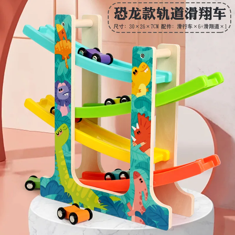 Educational Wooden Mini Ramp Race Track Car Toy Montessori Set for 0-24 Months & 2-4 Years Unisex Hot Gift - Image 11