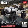New H12Y 1:12 Scale Large Remote Control Induction Brushless RC Car Aluminum Alloy Servo Oil Impact LED Light Model Toy - Image 8