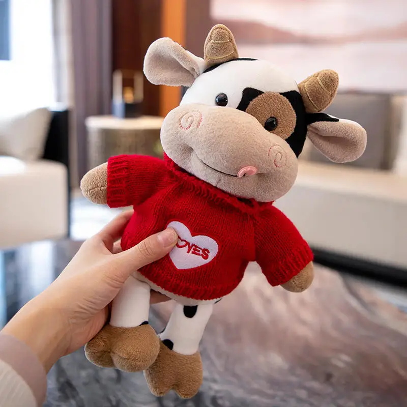 Manufacturers Wholesales Animal Stuffed Toys Custom Spotted Cow Cute Doll for Girlfriend Birthday Gift - Image 3