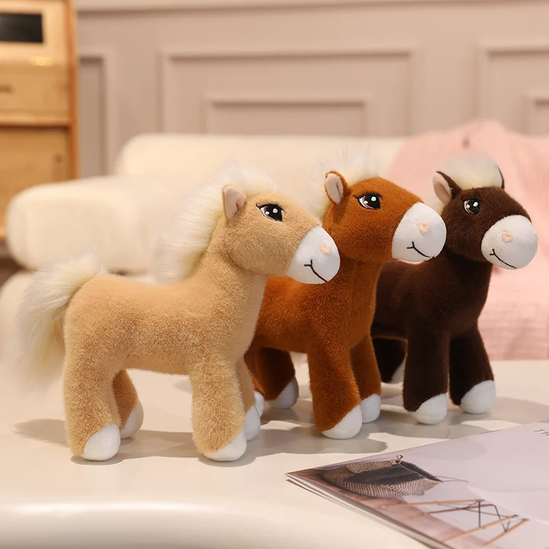 Soft Stuffed Animal Horse Toy Adorable Horse Stuffed Animal Cuddly Horse Plush Toy Gifts for Kids - Image 4