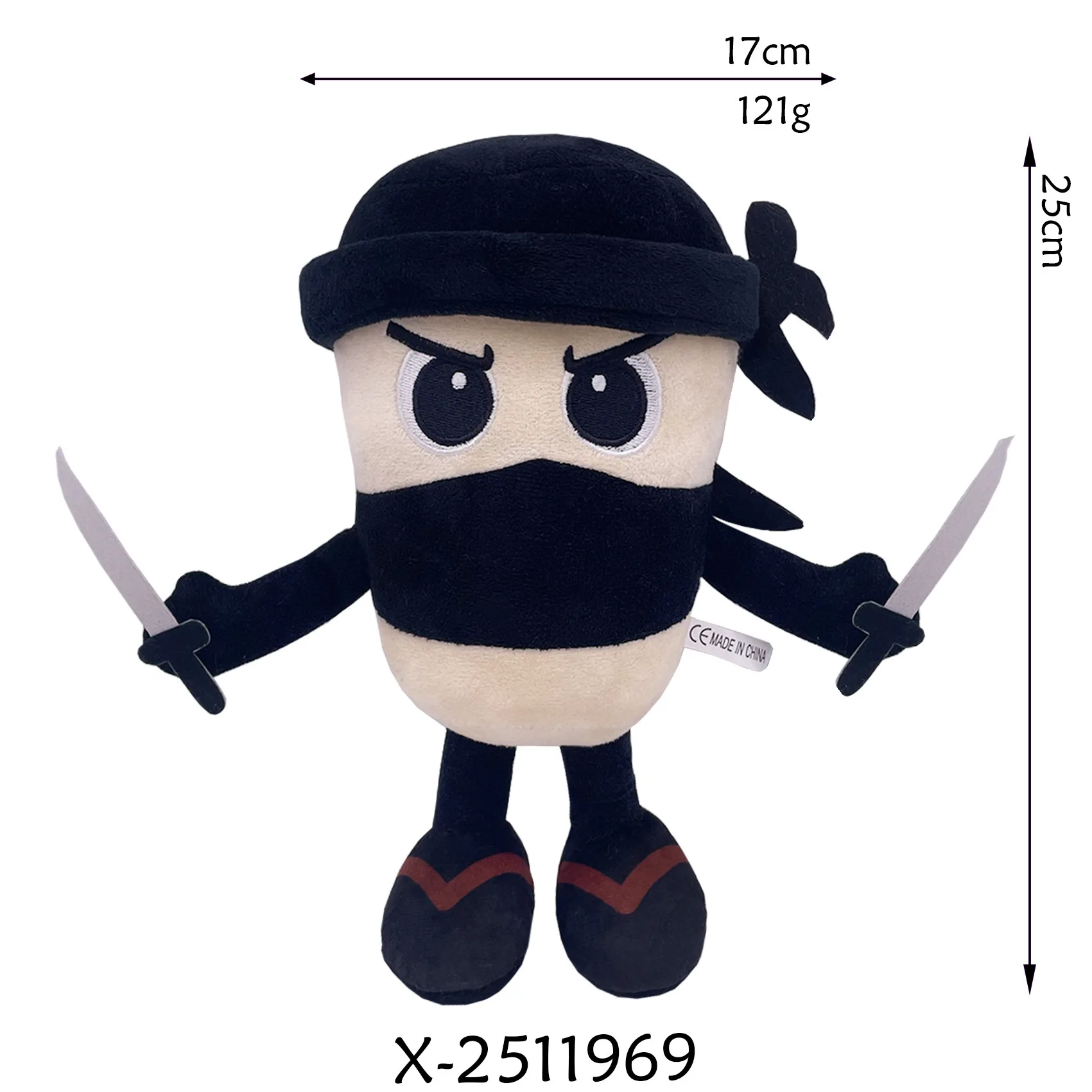 2025 New Italian Brainrot Tung Sahur Plush Shark Toy with PP Cotton Filling | Fun Cute Stress Relief Stuffed Doll - Image 28