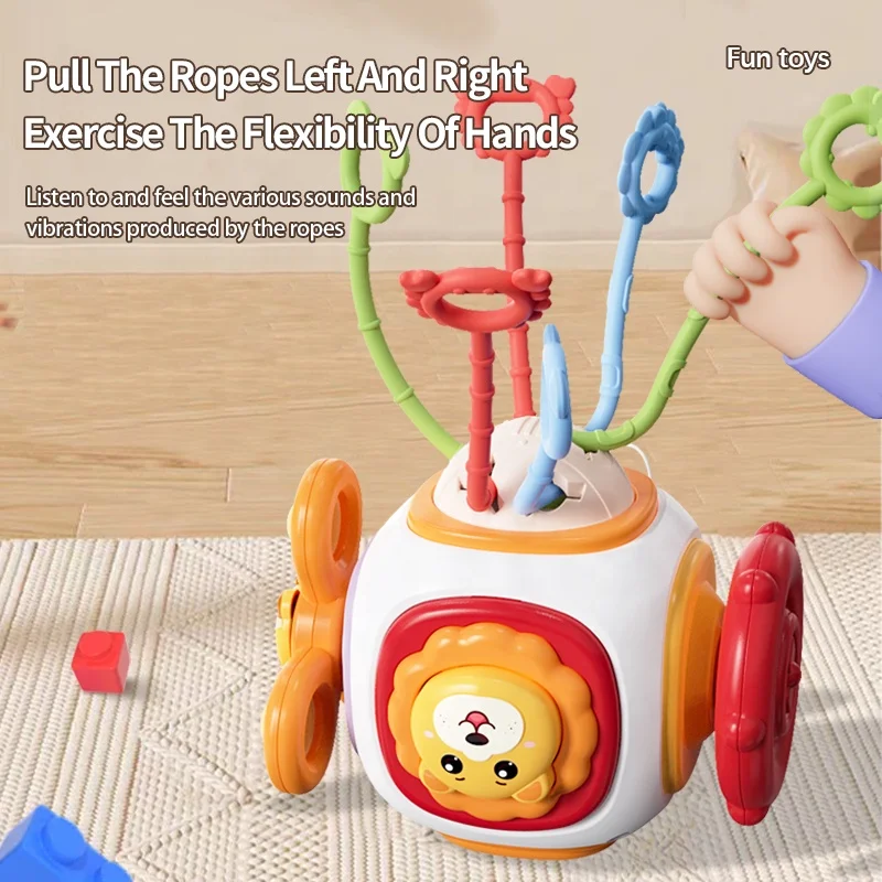 Baby Busyball Sensory Ball Baby Enlightenment Puzzle Cube Polyhedron Cube Multi-functional Sensory Toys for Early Education - Image 4