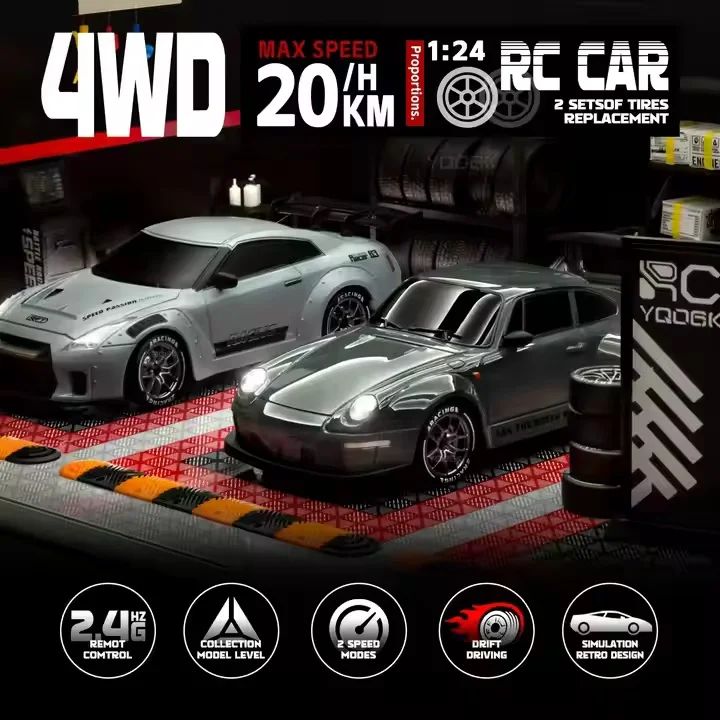 88RC Y914 1/24 Simulation Four Wheel Drive Mini Drift Rc Car,Remote Control Electric Sports Racing Car Toys Mini Rc Sports Car - Image 2