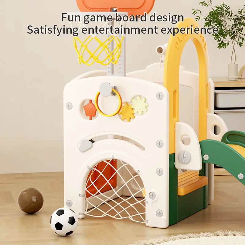 Feelkids Kids Fun Space Slide Playhouse Home Plastic Toy Toddler Baby Slide for Kids Indoor Children's Playground - Image 3