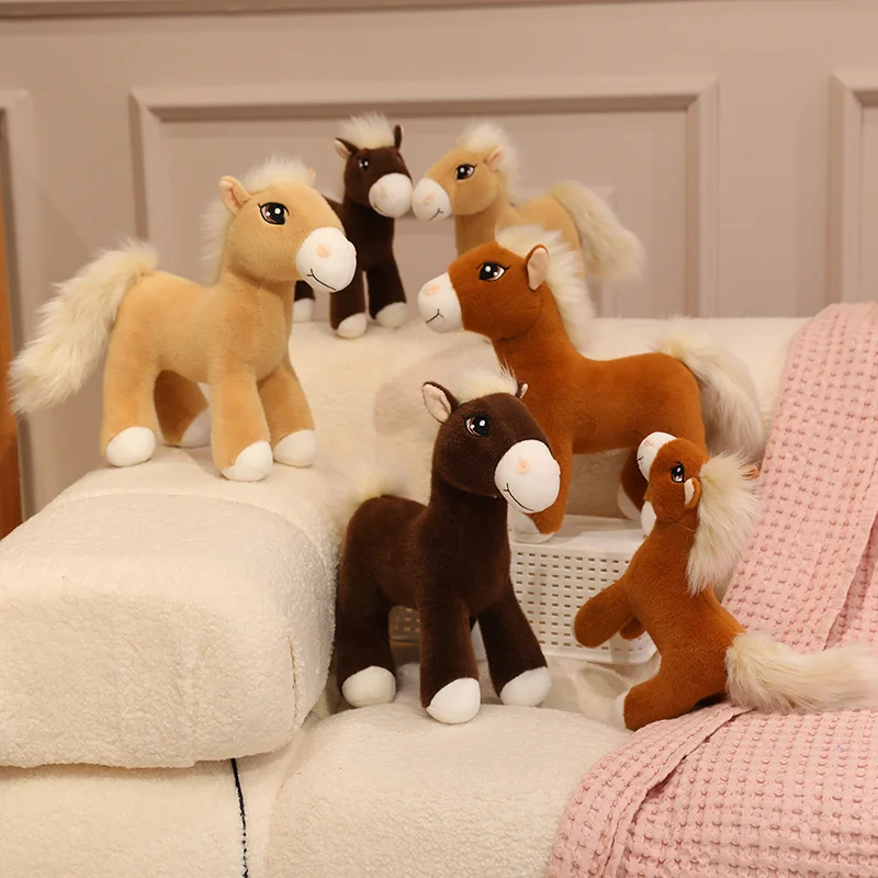 Soft Stuffed Animal Horse Toy Adorable Horse Stuffed Animal Cuddly Horse Plush Toy Gifts for Kids - Image 2