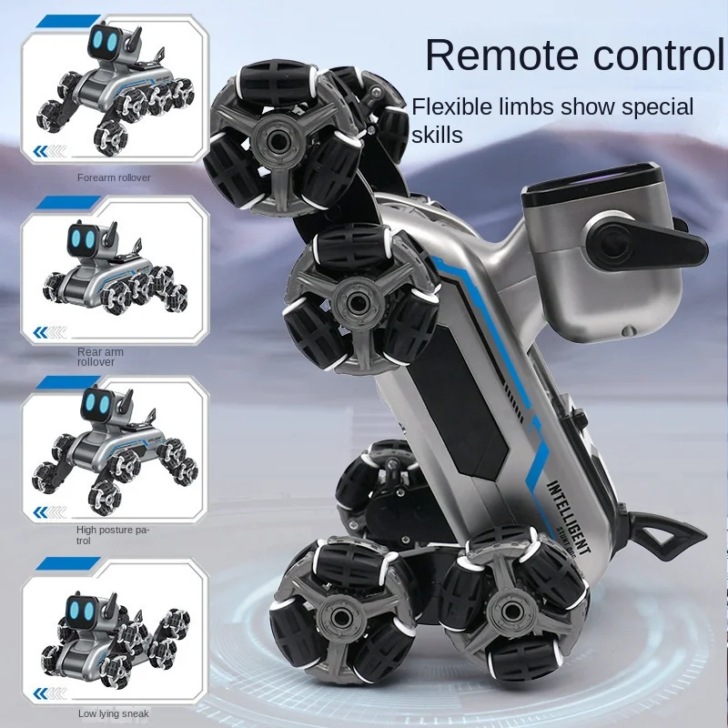 Eight-Wheel Stunt Mechanical Children's Intelligent Robot Remote RC Dog Toy - Image 5