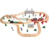 Hbc0970eeb61942ca8a4eddaab4e76e91j.webp Hot Selling Wooden Railway Construction Wooden Puzzle Toy Montessori Educational Toys Creative Track Train