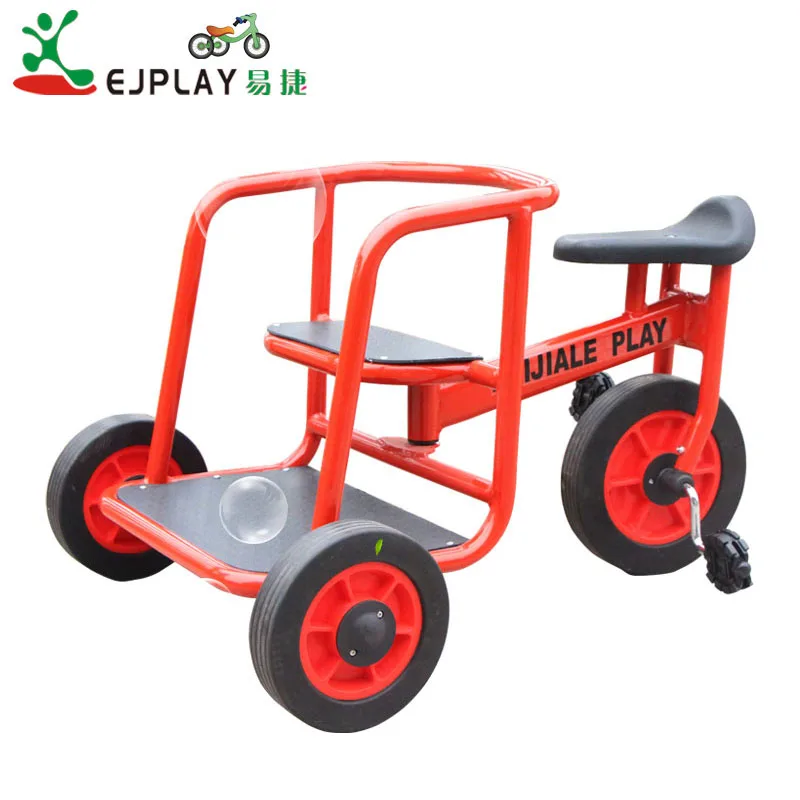 2025 Steel-Fork Single-Speed Double Seat Tricycle Playground Toy Ordinary Pedal Kids' Bike for Children - Image 2