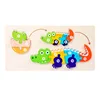 Wooden 3D Animal Dinosaur Frog Chick Growth Jigsaw Puzzle Montessori Cognitive Enlightenment Educational Learning Toys for Kids - Image 11