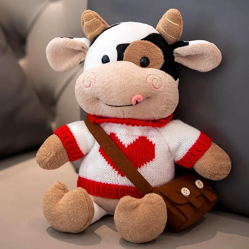 Manufacturers Wholesales Animal Stuffed Toys Custom Spotted Cow Cute Doll for Girlfriend Birthday Gift - Image 4