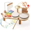 Unisex Wooden  Multi-functional Music Percussion Toy Set Kids Montessori Preschool Educational Music Toys for Boys Girls