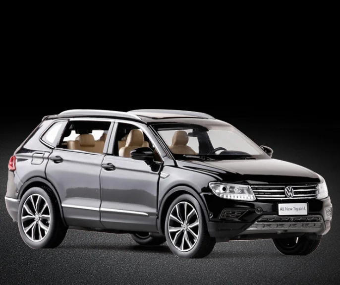 SH Model 1:32 Tiguan L Open Door Sound and Light Back Metal Car Model Toy Birthday Gift Company Gift Collection - Image 2
