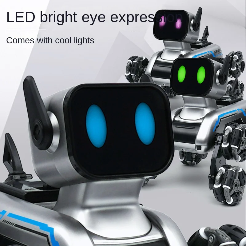 Eight-Wheel Stunt Mechanical Children's Intelligent Robot Remote RC Dog Toy - Image 6