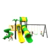 China Manufacturer's Plastic Outdoor Playground Equipment Swing Slide for Kids' Amusement for Home Garden Preschool-Friendly