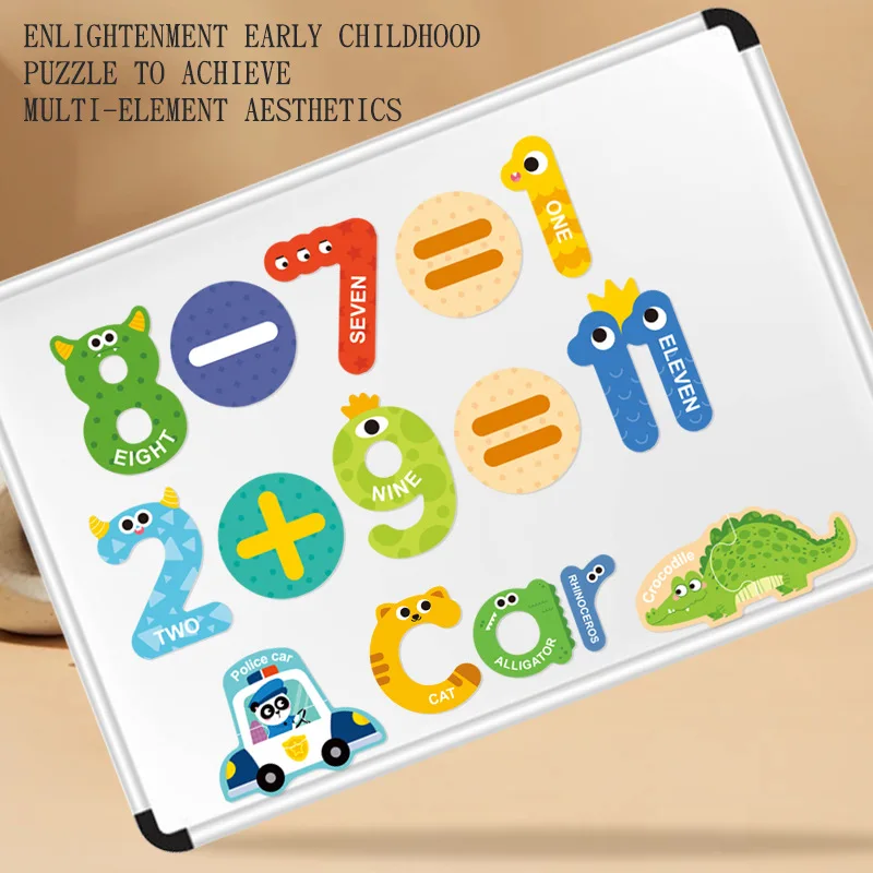 Magnetic Fridge Magnets Jigsaw Puzzles Brain-teasing Toys Montessori Educational Toy - Image 4