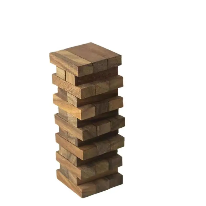 Wooden Building Blocks - Family Games, Table Games, Fun Toy for Parties and Family Gatherings - Image 2