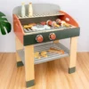 Children's Barbecue Table Wooden Kitchen Toys Play House Simulation BBQ Grill Children's Educational Toys Children's Gift