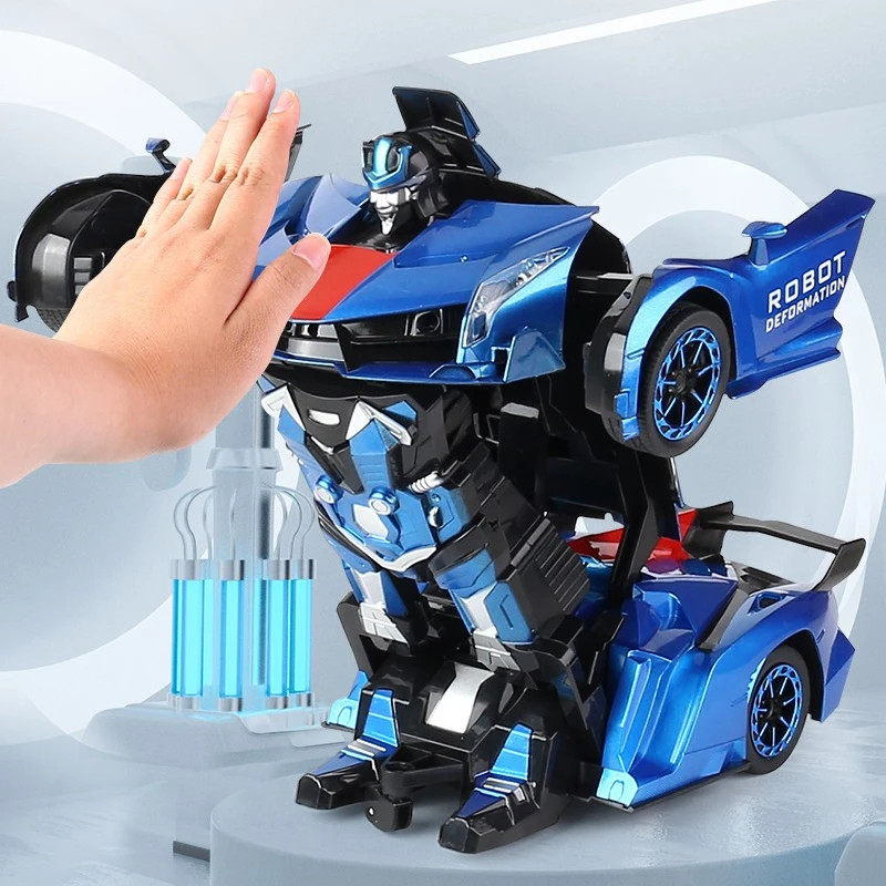 2.4Ghz Electric Deformation Rc Car Toys Cool Smoke Effect Robot Car Remote Control Transformed Sport Toy Car for Kids - Image 4