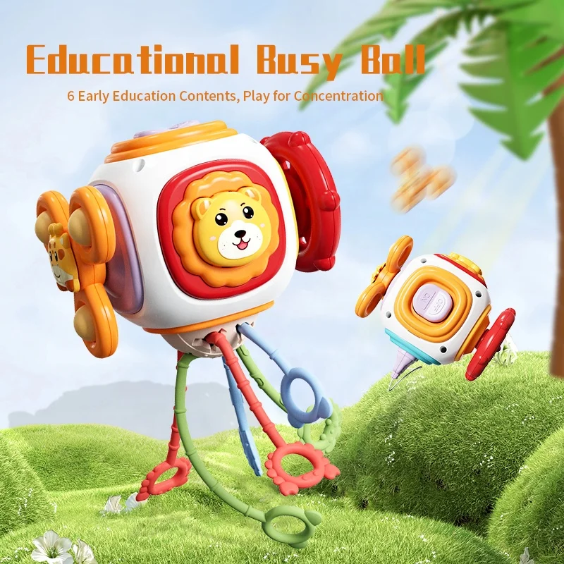 Baby Busyball Sensory Ball Baby Enlightenment Puzzle Cube Polyhedron Cube Multi-functional Sensory Toys for Early Education - Image 2