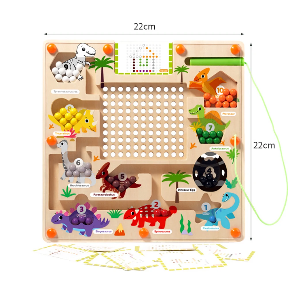 Wooden Color and Number Maze Preschool Learning Puzzle Board Wooden Montessori Toys Early Childhood Educational Toys - Image 2