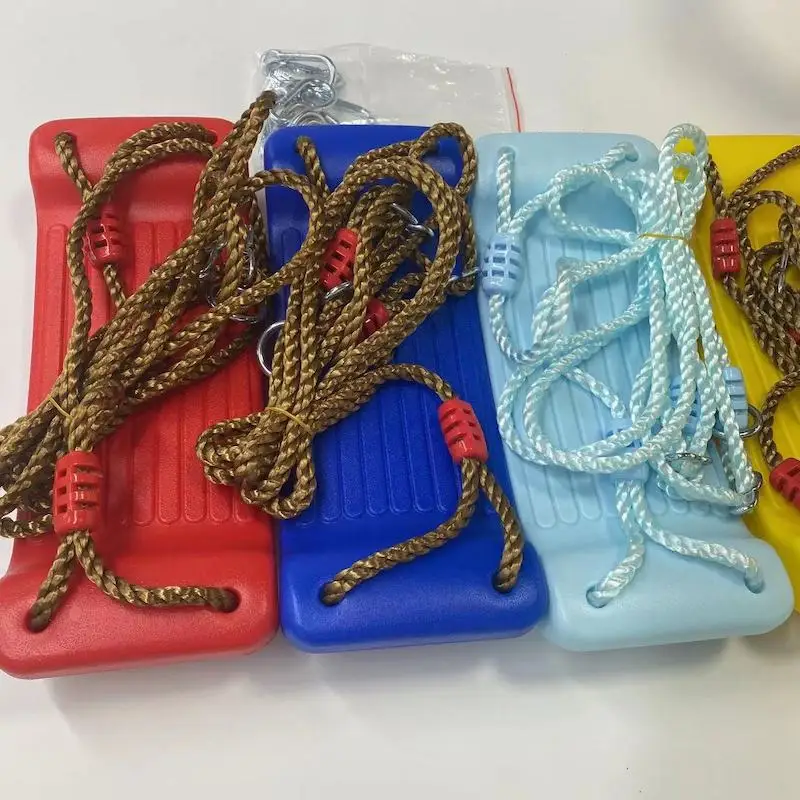 Jiayi Kids Non-slip Portable Playground Swing Seat Plastic PE Rope Swing Curved Seat Plate - Image 8