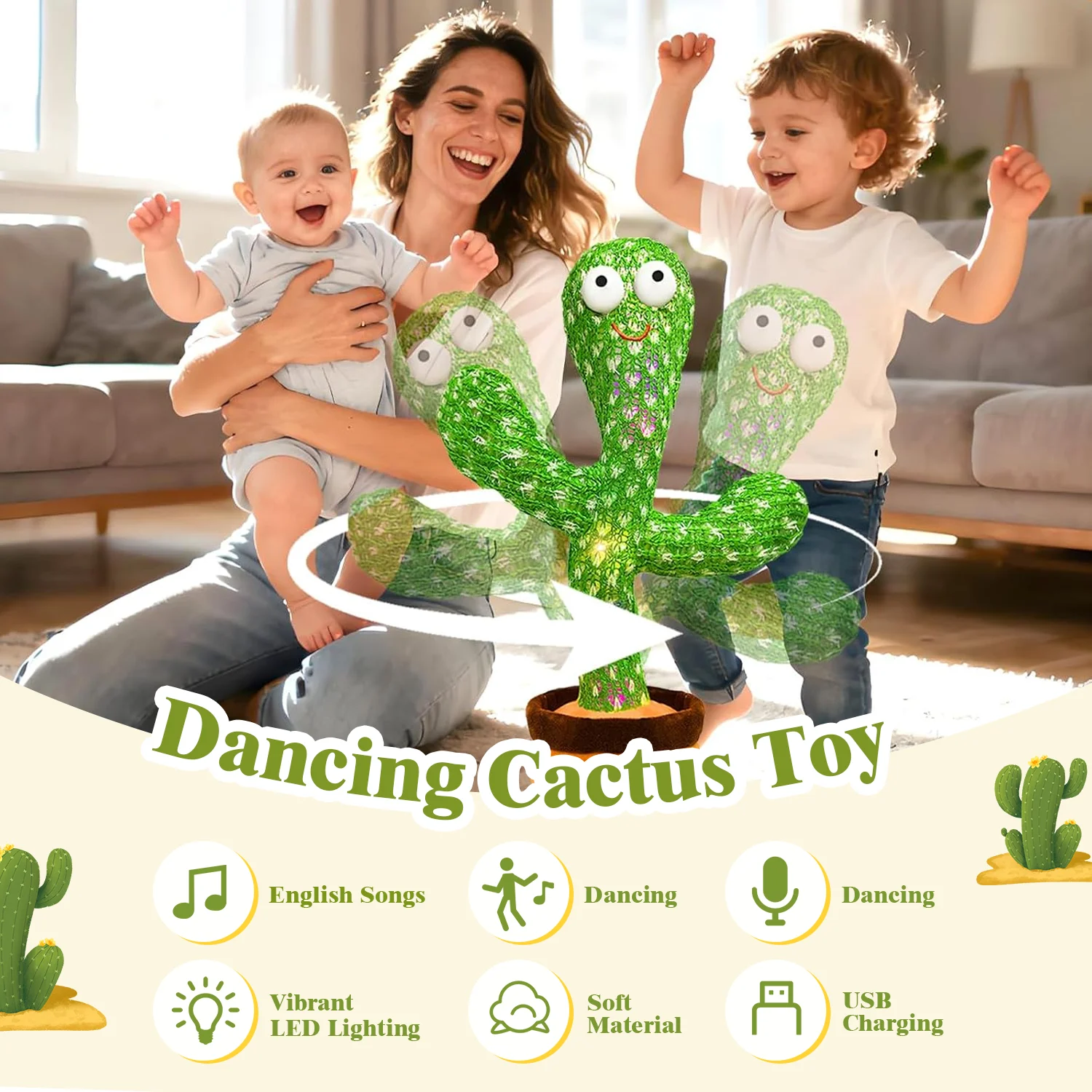 Talking Cactus Plush Toy - Image 5