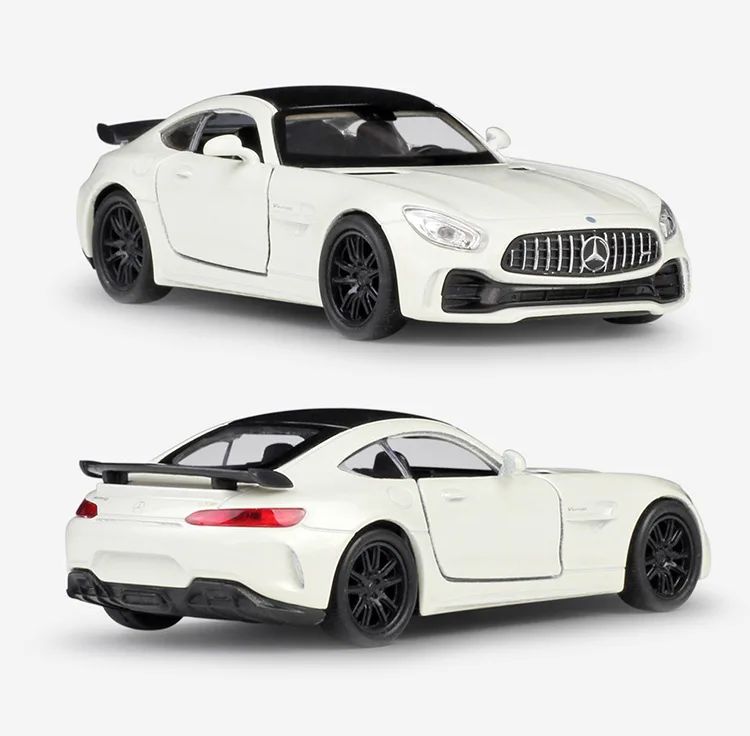 WELLY 1: 36 Mercedes-AMG GTR Simulation Alloy Car Model Pull Back Car Toy MENTAL MODEL for Boy Collection Decoration - Image 3