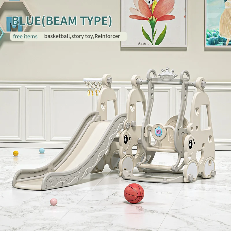 6 in 1 Indoor Room Plastic Swing Slide Toy Set HDPE Material Baby Climbing Equipment with Slide for Park Children's Playground - Image 11