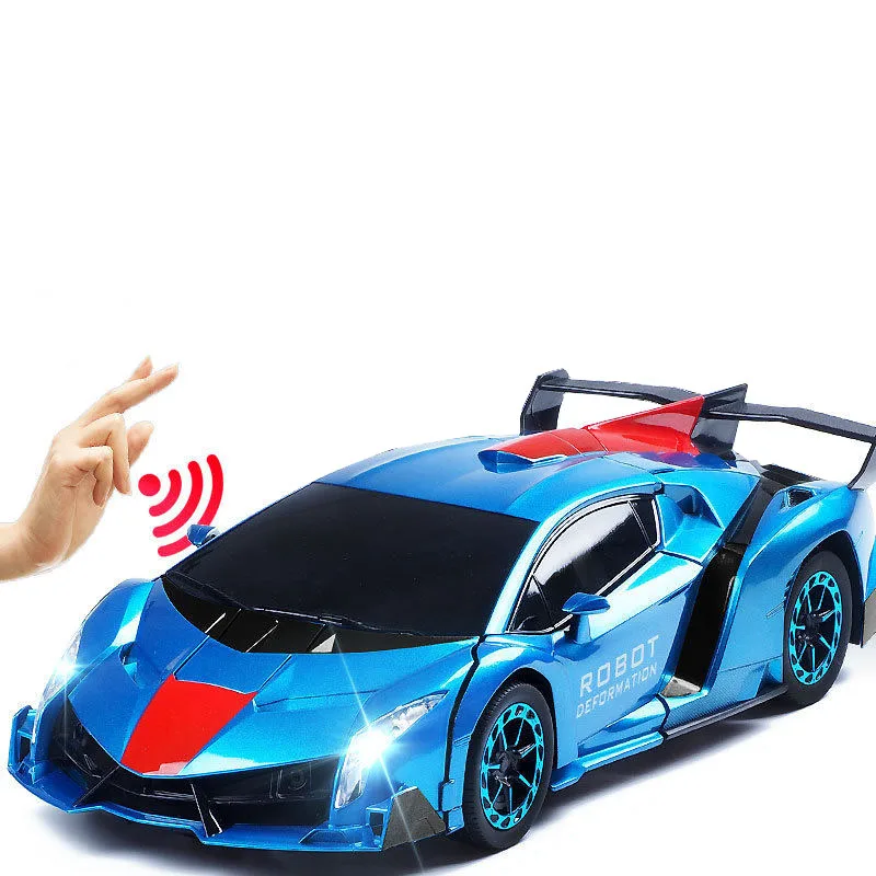 2.4Ghz Electric Deformation Rc Car Toys Cool Smoke Effect Robot Car Remote Control Transformed Sport Toy Car for Kids - Image 2