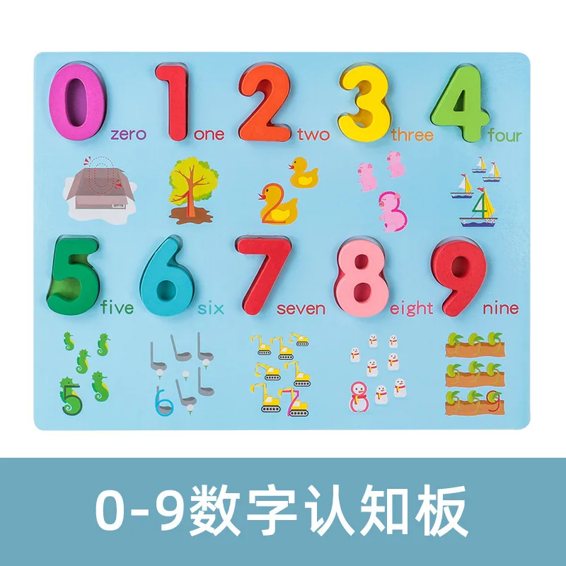 Wooden Alphabet Puzzles ABC Upper Case Letter and Number Puzzle Wood Montessori Learning Board Educational Toys for Toddlers - Image 5