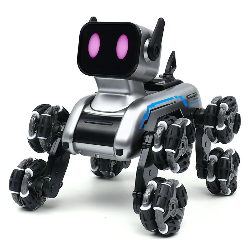 Eight-Wheel Stunt Mechanical Children's Intelligent Robot Remote RC Dog Toy - Image 3