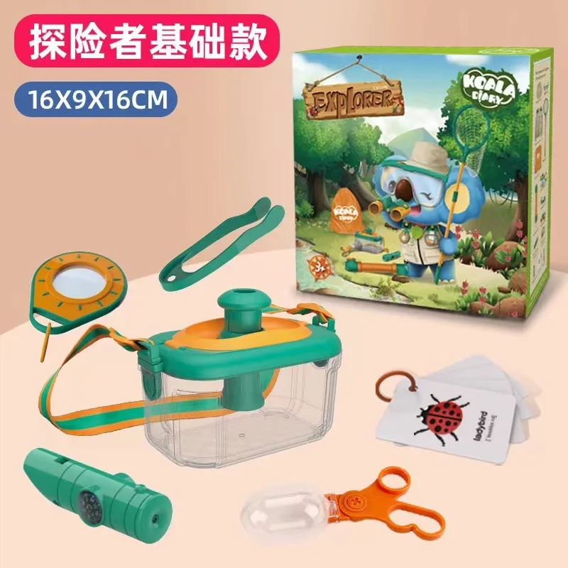 Outdoor Explorer Set Other Educational Toys for Kids 2023 with Bug Catching Magnifying Glass, Butterfly Net,Critter Keeper, Bino - Image 3