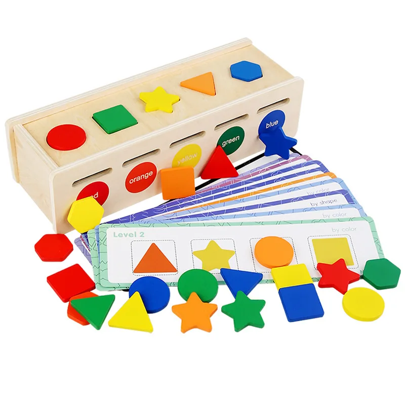 Gameverse Shape Classification Box Color Matching Montessori Kit Educational Materials Children Wooden Toys 2025 Set Age 3+ - Image 8