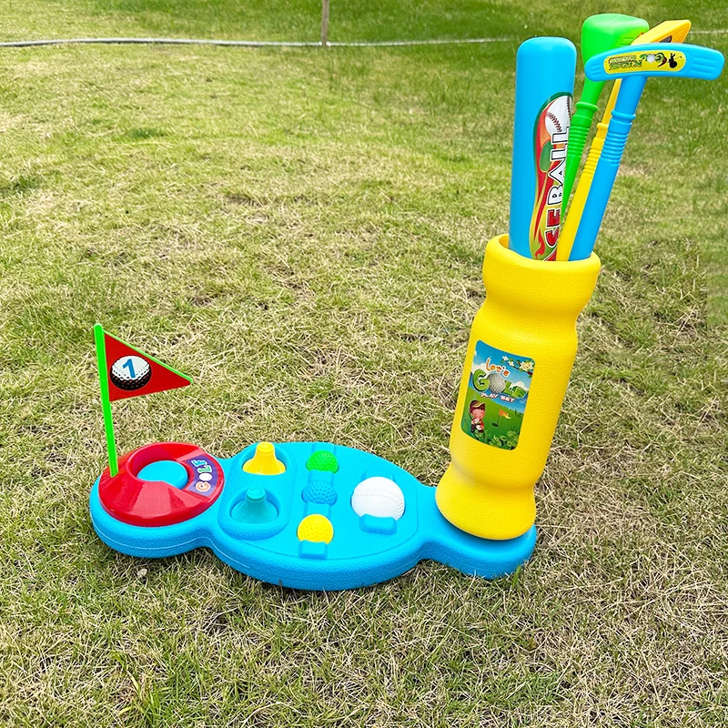 Mini Golf Toy Set Kids Outdoor Sports Games Boys Girls Plastic Mini Golf Club Sports Ball Parent-Child Interaction Indoor Sports - Image 3